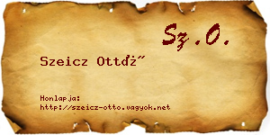 Szeicz Ottó névjegykártya
